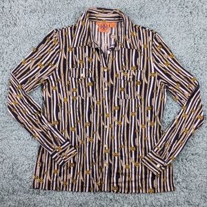 Tory Burch Silk Top Belt Print